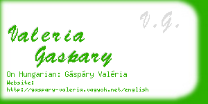 valeria gaspary business card